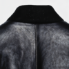 Men's Minimal Black Leather Jacket - Image 2